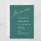 Graduation invitation with photo portrait kaart (Achterkant)