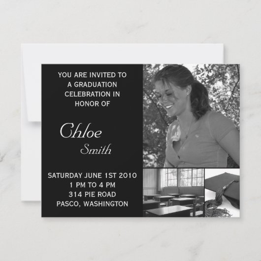 Graduation Invitations Cheap  Foto Kaart (Voorkant)