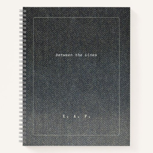 Graduation Journal 'Between the Lines' Notitieboek (Voorkant)