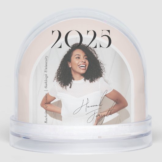 Graduation Keepsake | Class of Custom Photo Sneeuwbol (Voorkant)