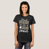 Graduation Leopard  Proud Mom Of a Class 2025 Seni T-shirt (Voorkant volledig)