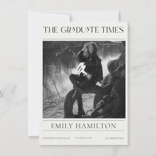 Graduation Magazine, The Graduate Times  Feestdagenkaart (Voorkant)