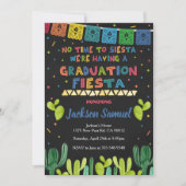 Graduation Mexican Fiesta Invitation Grad Party Kaart (Voorkant)