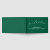Graduation Minimalist Green Gastenboek (Volledig)