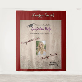 Graduation Modern Graduation Party Invitation Wandkleed
