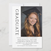 Graduation Modern Photo Template Personalized Kaart (Voorkant)