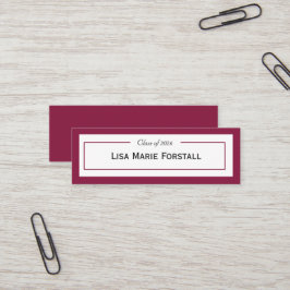 Graduation Name Card Mini Visitekaartje
