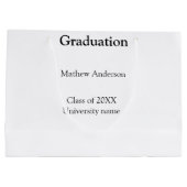 Graduation name class of 20XX university name simp Groot Cadeauzakje (Achterkant)