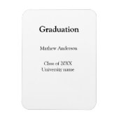 Graduation name class of 20XX university name simp Magneet (Verticaal)