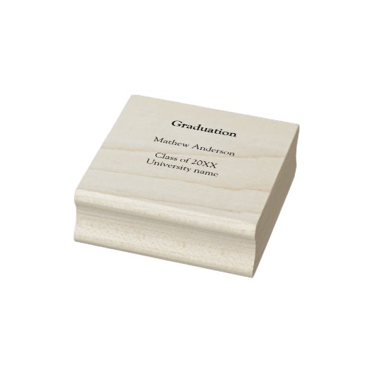 Graduation name class of 20XX university name simp Rubberstempel (Stempel)
