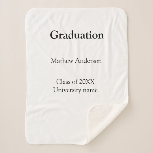 Graduation name class of 20XX university name simp Sherpa Deken (Voorkant)