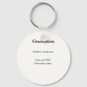 Graduation name class of 20XX university name simp Sleutelhanger (Voorkant)