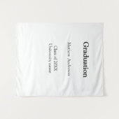 Graduation name class of 20XX university name simp Wandkleed (Voorkant (horizontaal))