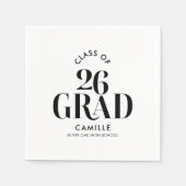 Graduation Napkins Class of 2026 Servet (Voorkant)