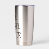 Graduation One Degree Hotter Funny College Masters Geïsoleerde Drinkbeker (Links)