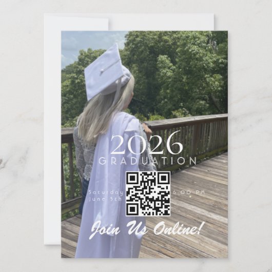 Graduation Online Invitation QR Code 2026 (Voorkant)