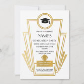 Graduation Party (1920) Art Deco Invite Gatsby Gol Kaart (Voorkant)