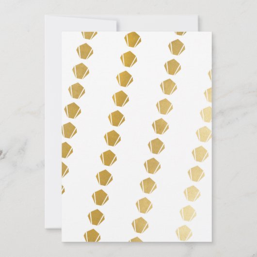 Graduation Party (1920) Art Deco Invite Gatsby Gol Kaart (Achterkant)