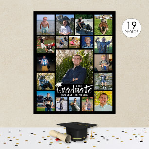 Graduation Party 19 de Typografie van de Borstel v Poster
