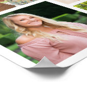 Graduation Party 19 Photo Collage Brush Typografie Poster (Hoek)