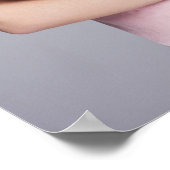 Graduation party 2022: roos goud glitter stof poster (Hoek)