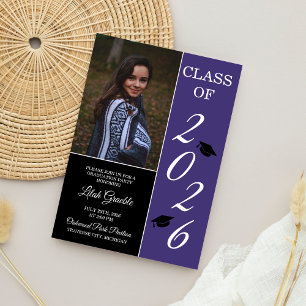 Graduation Party 2023 Afstudeerder Pet Paars Kaart