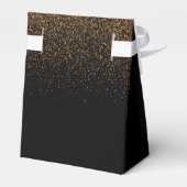 Graduation party 2023 afstuderen zwart goud meisje bedankdoosjes (Achterkant)