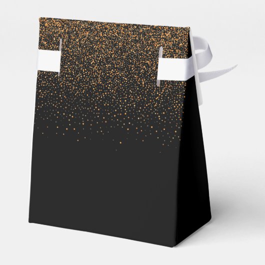 Graduation party 2023 afstuderen zwart goud meisje bedankdoosjes (Achterkant)