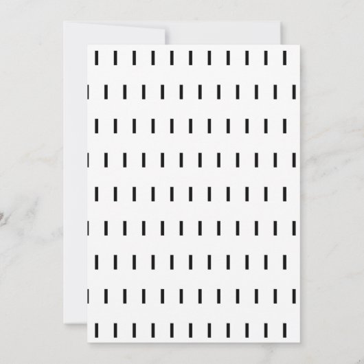 Graduation party 2024 moderne zwart witte topper kaart (Achterkant)