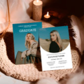 Graduation Party 2 Foto Modern Afstudeerder 2024 Kaart