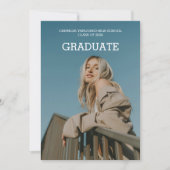 Graduation Party 2 Foto Modern Afstudeerder 2024 Kaart (Voorkant)