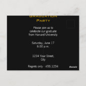 Graduation Party 3 Fotorode uitnodiging (Achterkant)