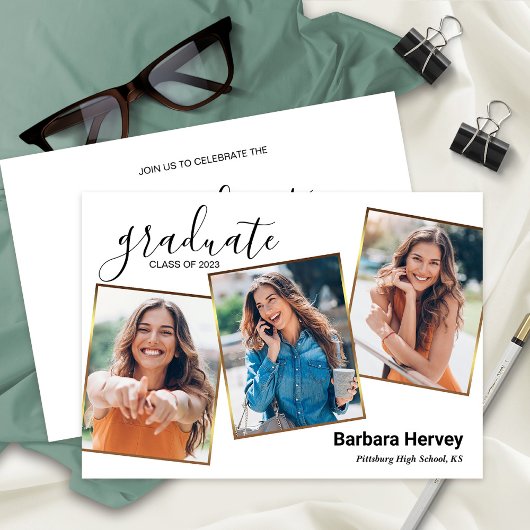 Graduation Party 3 Photos Class of 2023 Aankondiging