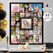 Graduation Party 43 Foto Collage Personalized Poster