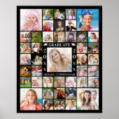 Graduation Party 43 Foto Collage Personalized Poster (Voorkant)
