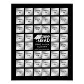 Graduation Party 44 Photo Collage Party Display Perfect Poster (Voorkant)