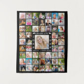 Graduation Party 55 Photo Collage Backdrop Custom Wandkleed (Voorkant)