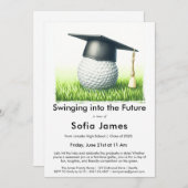 Graduation Party |  A Golf-Themed Graduation Kaart (Voorkant / Achterkant)