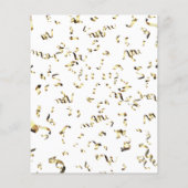Graduation Party Advice Card Confetti Black Gold (Achterkant)