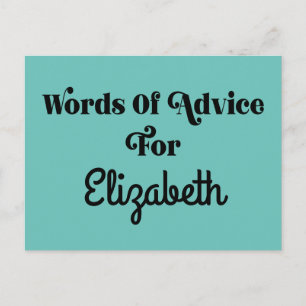 Graduation Party Advice Card voor gasten en Afstud Briefkaart