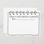 Graduation Party Advice Kaarten voor de Afstuderen (Voorkant / Achterkant)