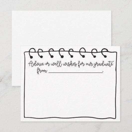 Graduation Party Advice Kaarten voor de Afstuderen (Voorkant / Achterkant)