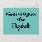 Graduation Party Advies Kaart voor gasten en Afstu (Voorkant)