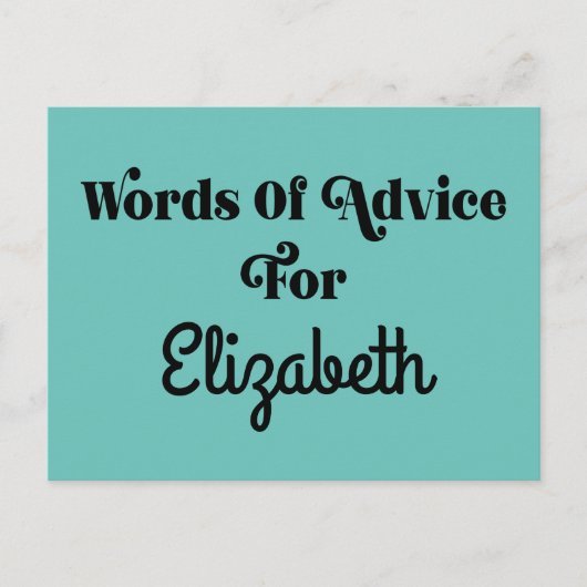 Graduation Party Advies Kaart voor gasten en Afstu (Voorkant)