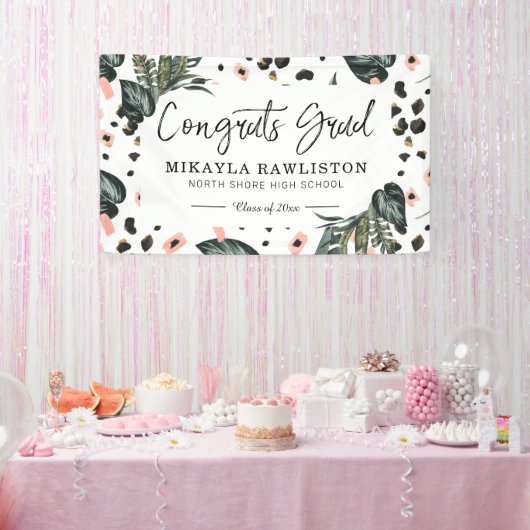 Graduation Party Banner | Tropisch Oerwoud Grieken (Feest)