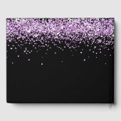 Graduation party black paars glitter substance 202 gastenboek (Achterkant)