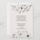 Graduation Party Blush Botanical Script Photo Kaart (Achterkant)