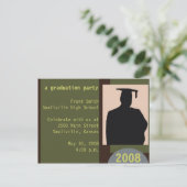  Graduation Party Briefkaart (Staand voorkant)