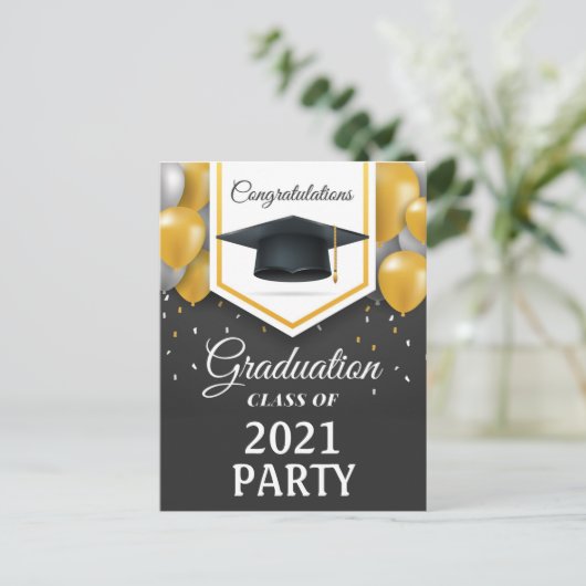 Graduation Party Briefkaart (Staand voorkant)