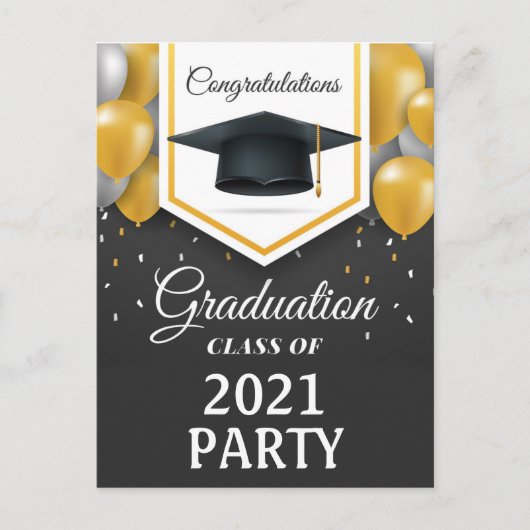 Graduation Party Briefkaart (Voorkant)